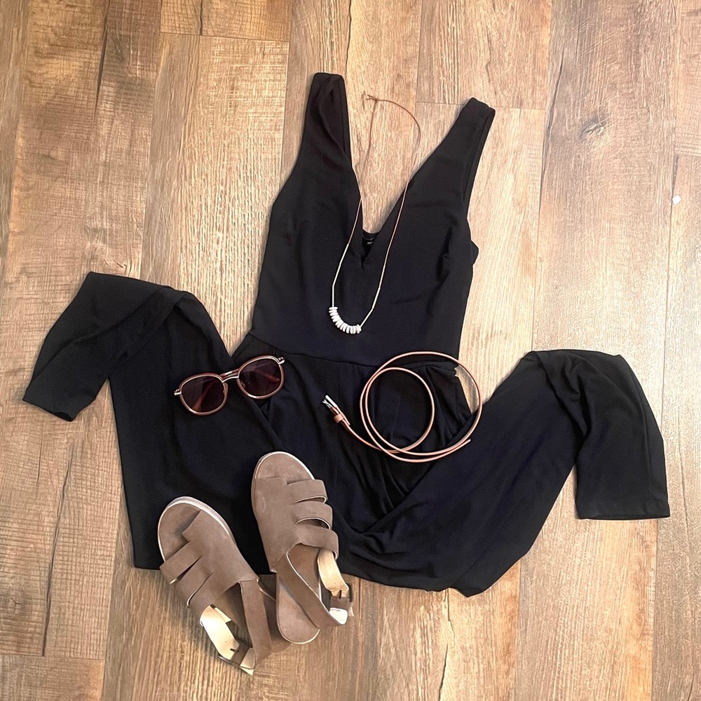 V-neck Jumpsuit
